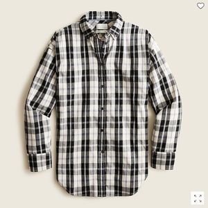 NWT J. CREW RELAXED-FIT FEATHERWEIGHT FLANNEL SHIRT IN FRIDAY PLAID